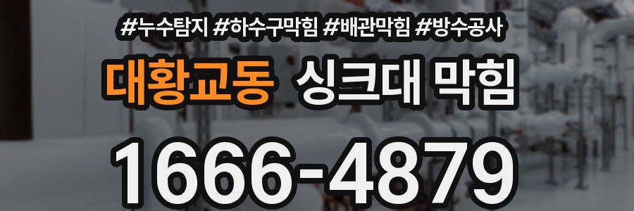 대황교동 싱크대 막힘