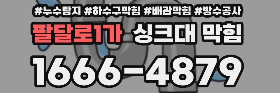 팔달로1가 싱크대 막힘