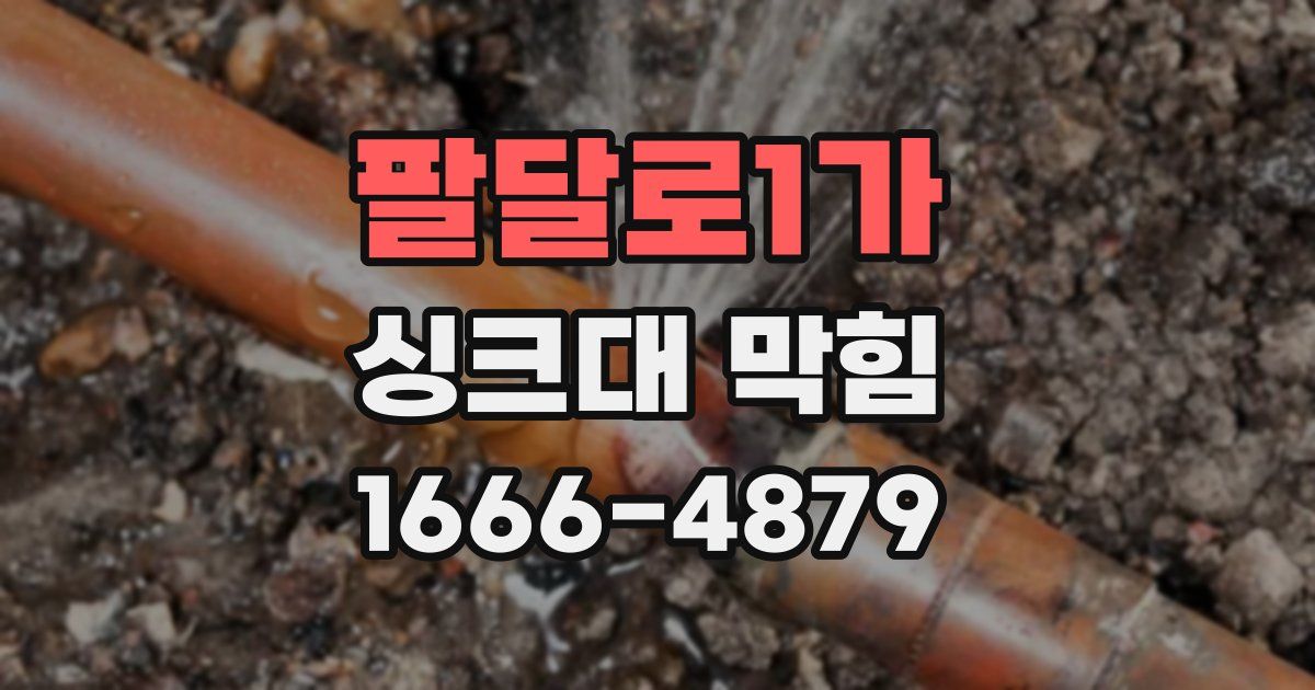 팔달로1가 싱크대 막힘