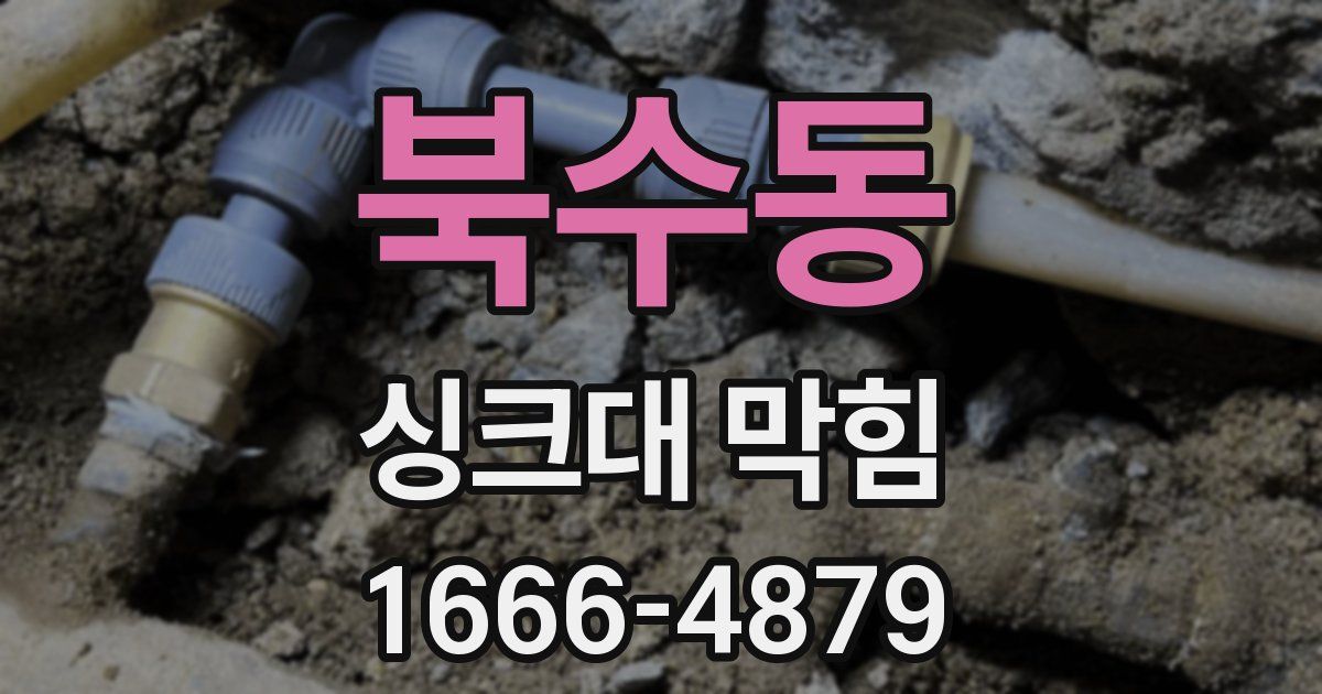 북수동 싱크대 막힘
