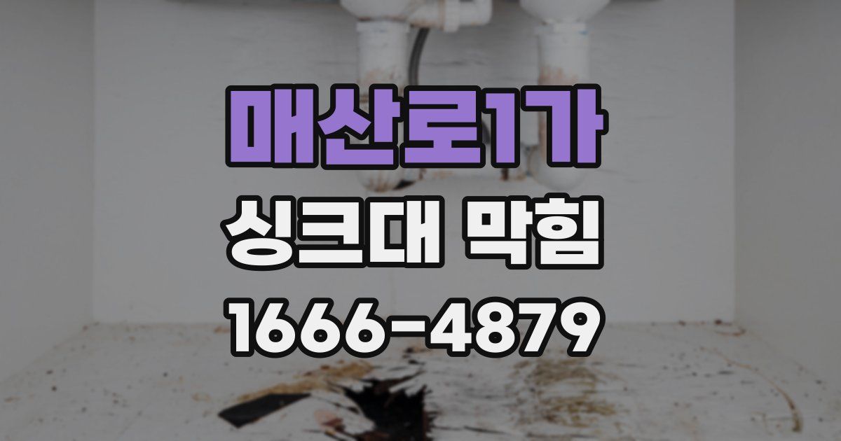 매산로1가 싱크대 막힘