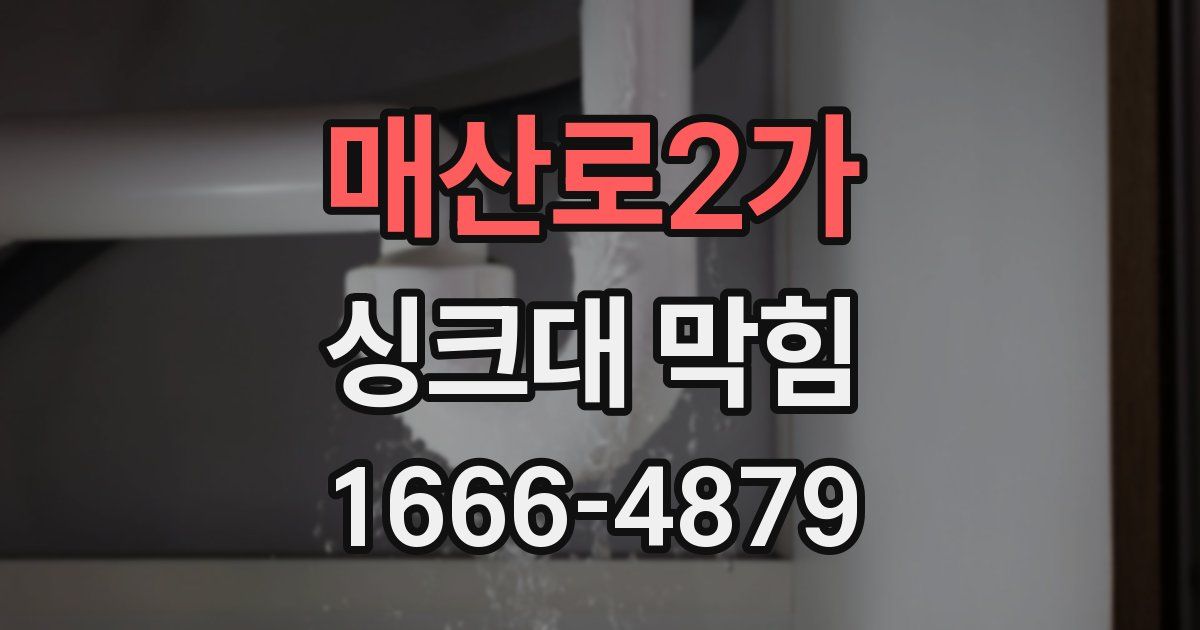 매산로2가 싱크대 막힘
