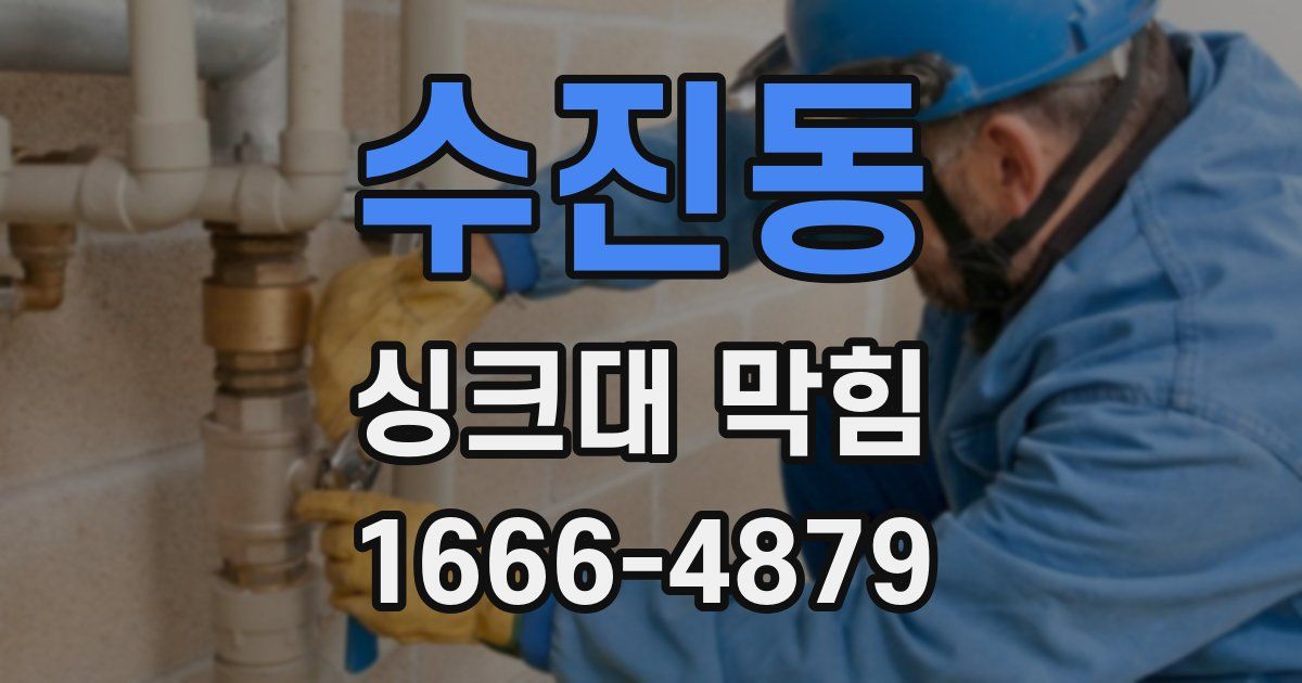 수진동 싱크대 막힘