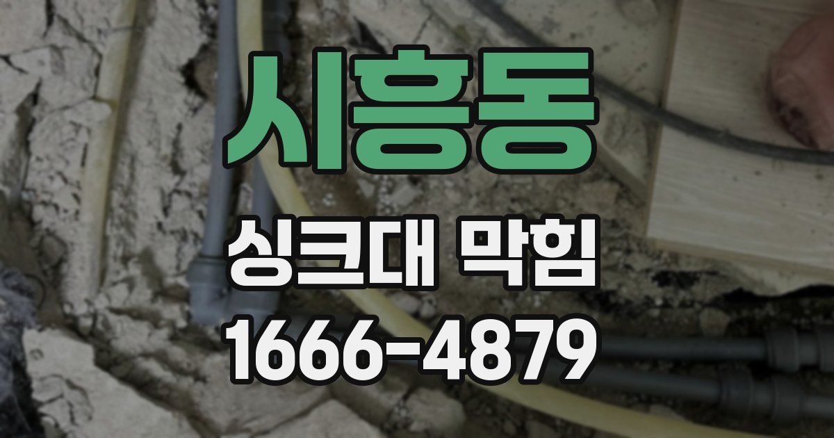 시흥동 싱크대 막힘