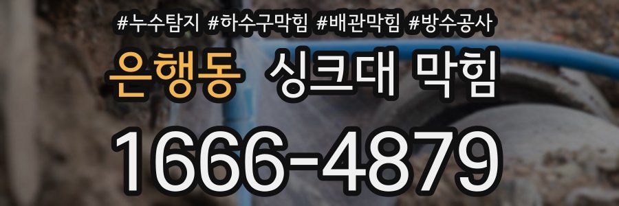 은행동 싱크대 막힘