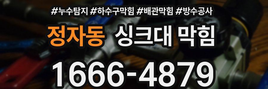 정자동 싱크대 막힘
