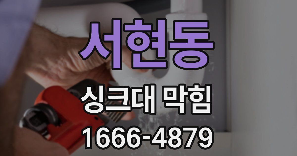 서현동 싱크대 막힘