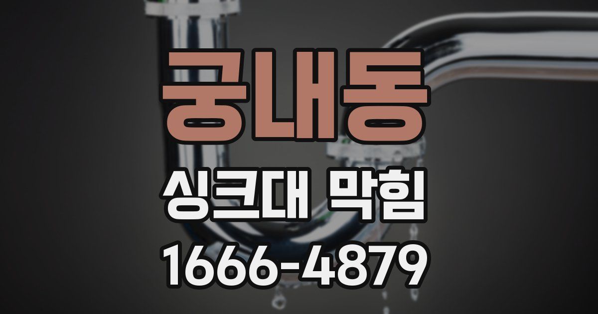 궁내동 싱크대 막힘
