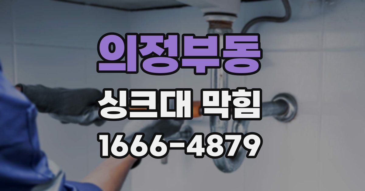 의정부동 싱크대 막힘