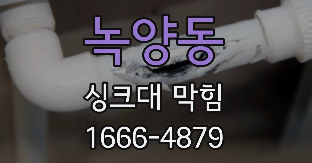 녹양동 싱크대 막힘