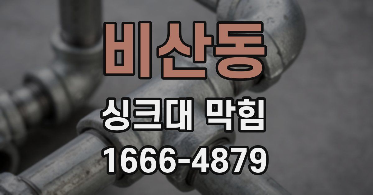 비산동 싱크대 막힘