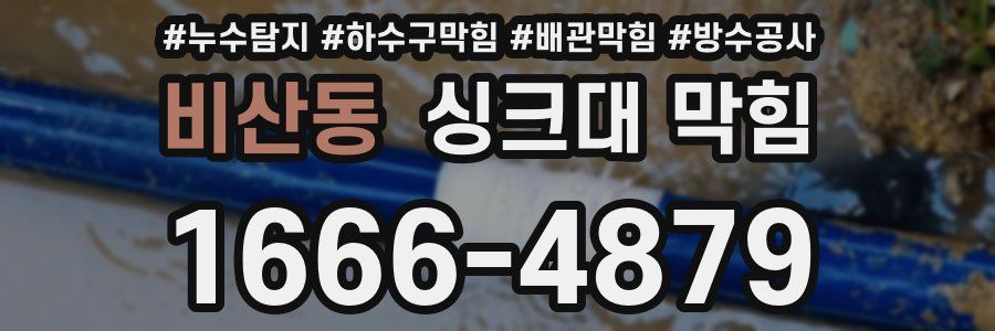 비산동 싱크대 막힘