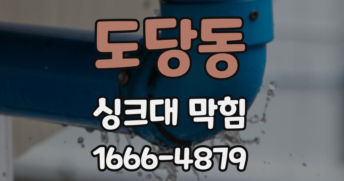 도당동 싱크대 막힘