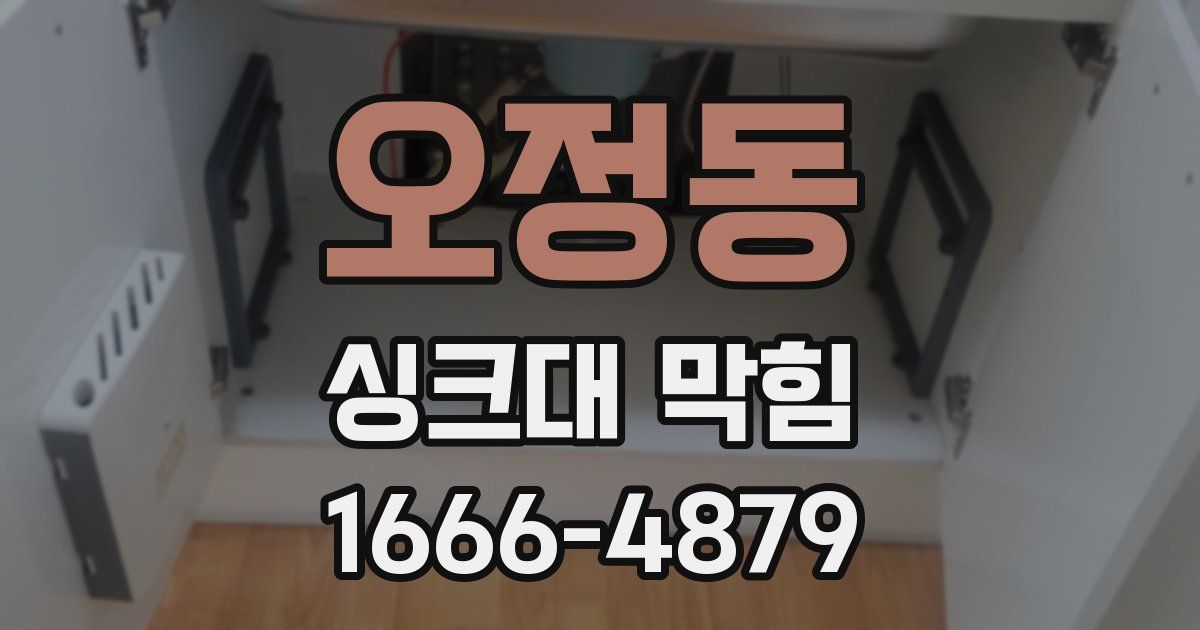 오정동 싱크대 막힘