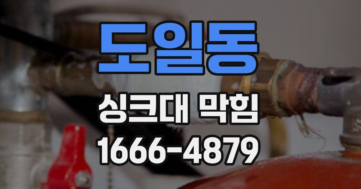도일동 싱크대 막힘