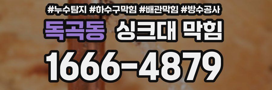 독곡동 싱크대 막힘