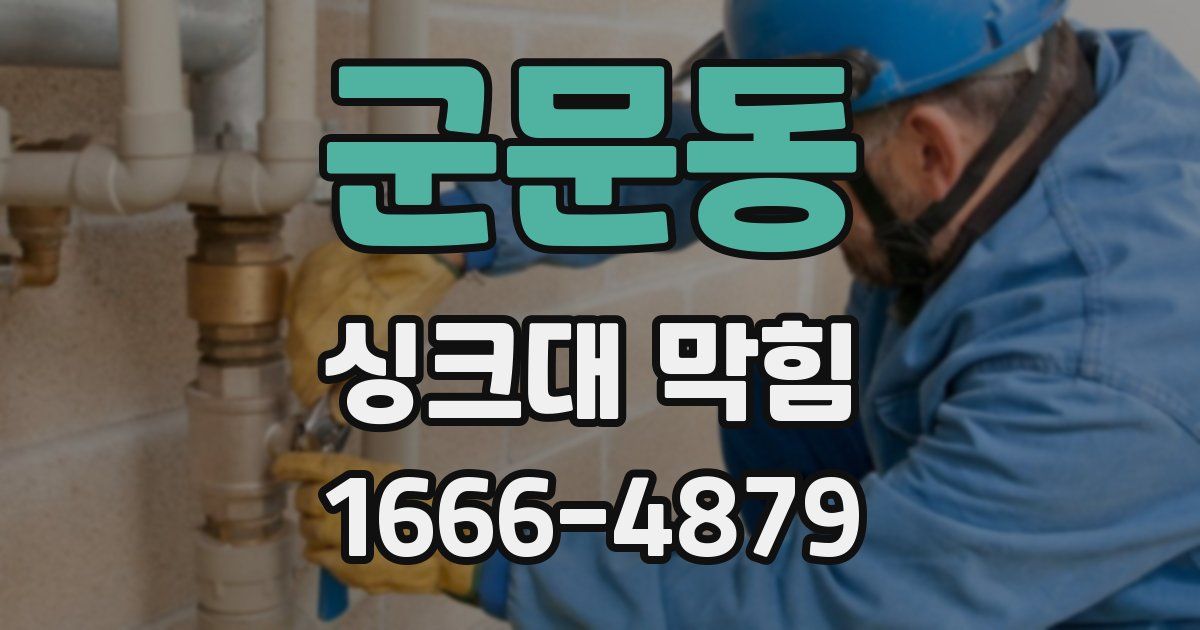 군문동 싱크대 막힘
