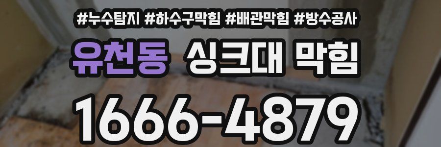 유천동 싱크대 막힘