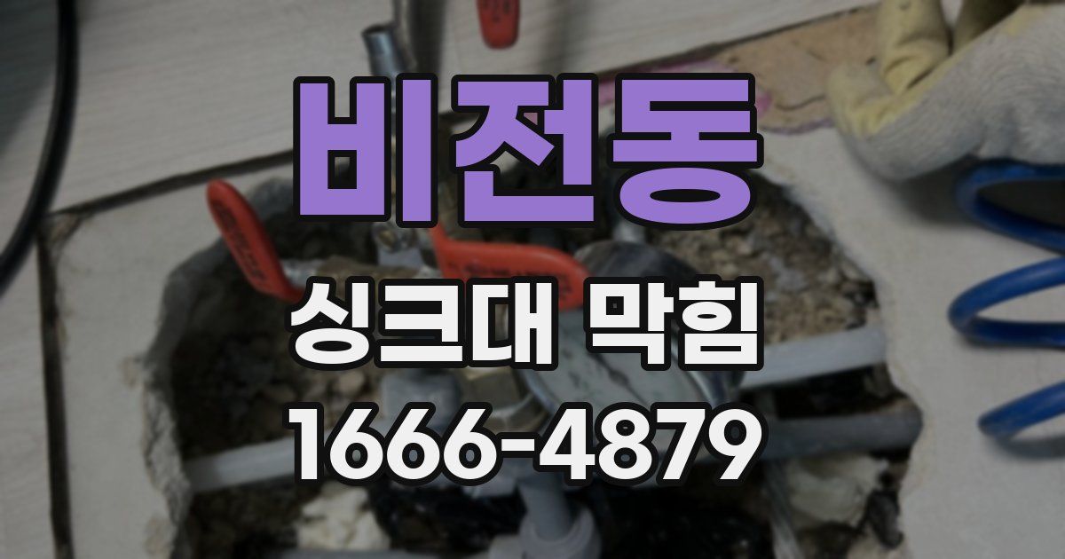 비전동 싱크대 막힘