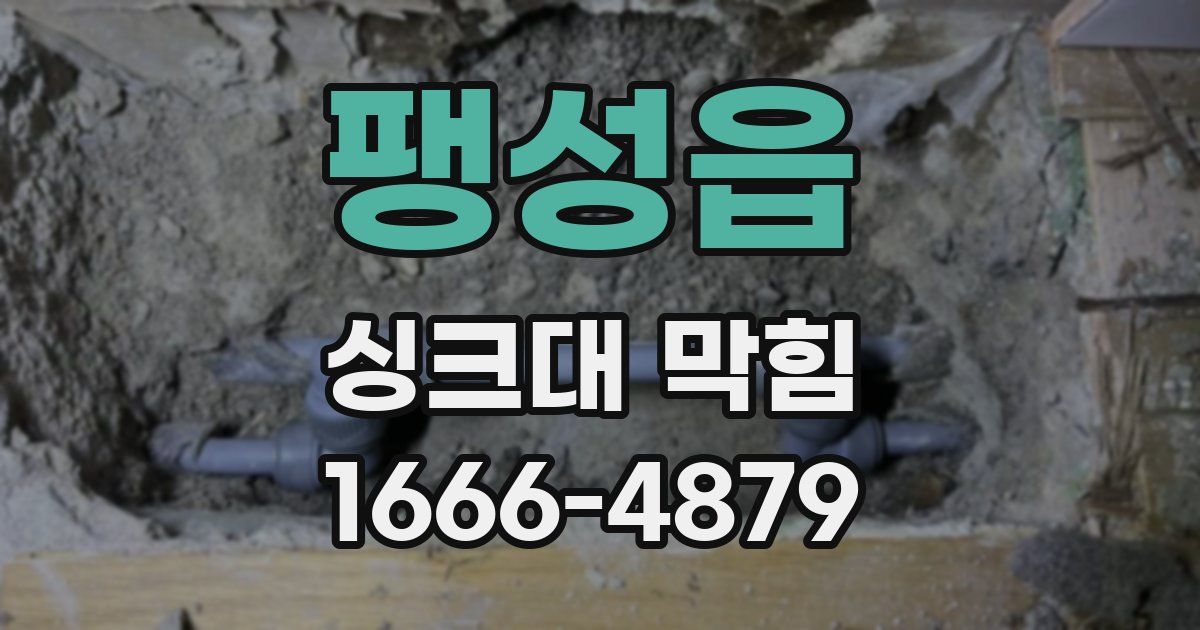 팽성읍 싱크대 막힘