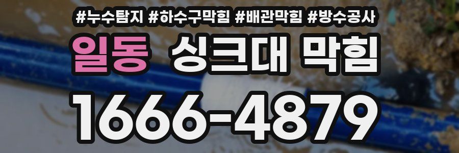 일동 싱크대 막힘