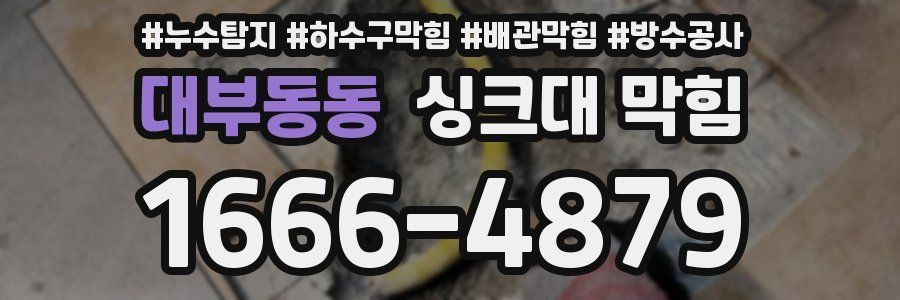 대부동동 싱크대 막힘