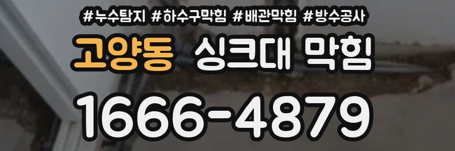 고양동 싱크대 막힘