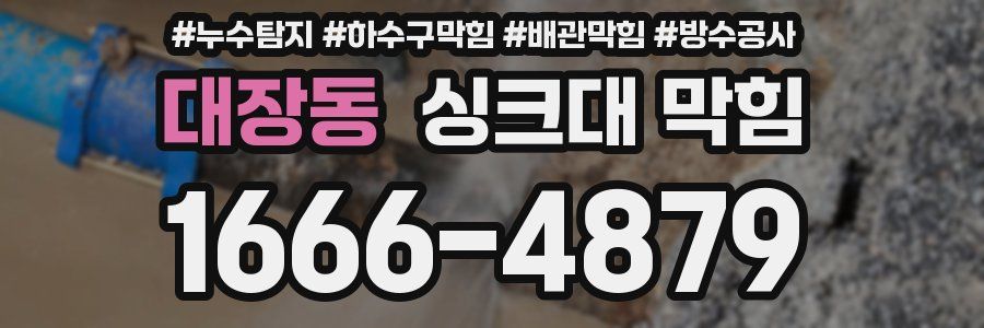 대장동 싱크대 막힘