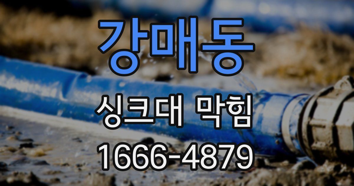 강매동 싱크대 막힘
