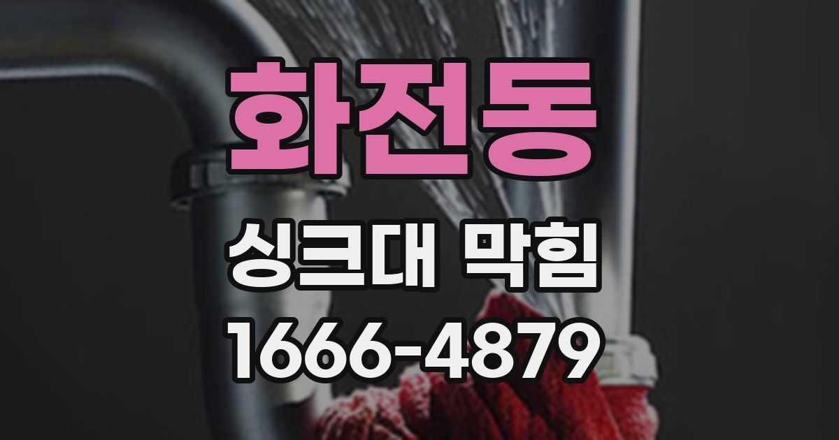 화전동 싱크대 막힘