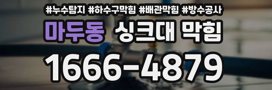 마두동 싱크대 막힘