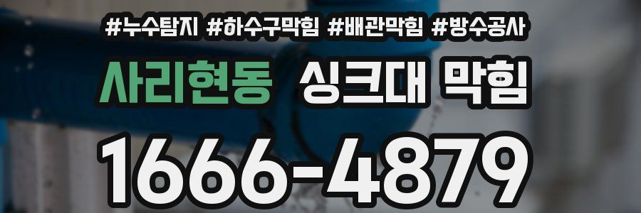 사리현동 싱크대 막힘