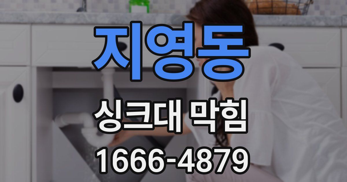 지영동 싱크대 막힘