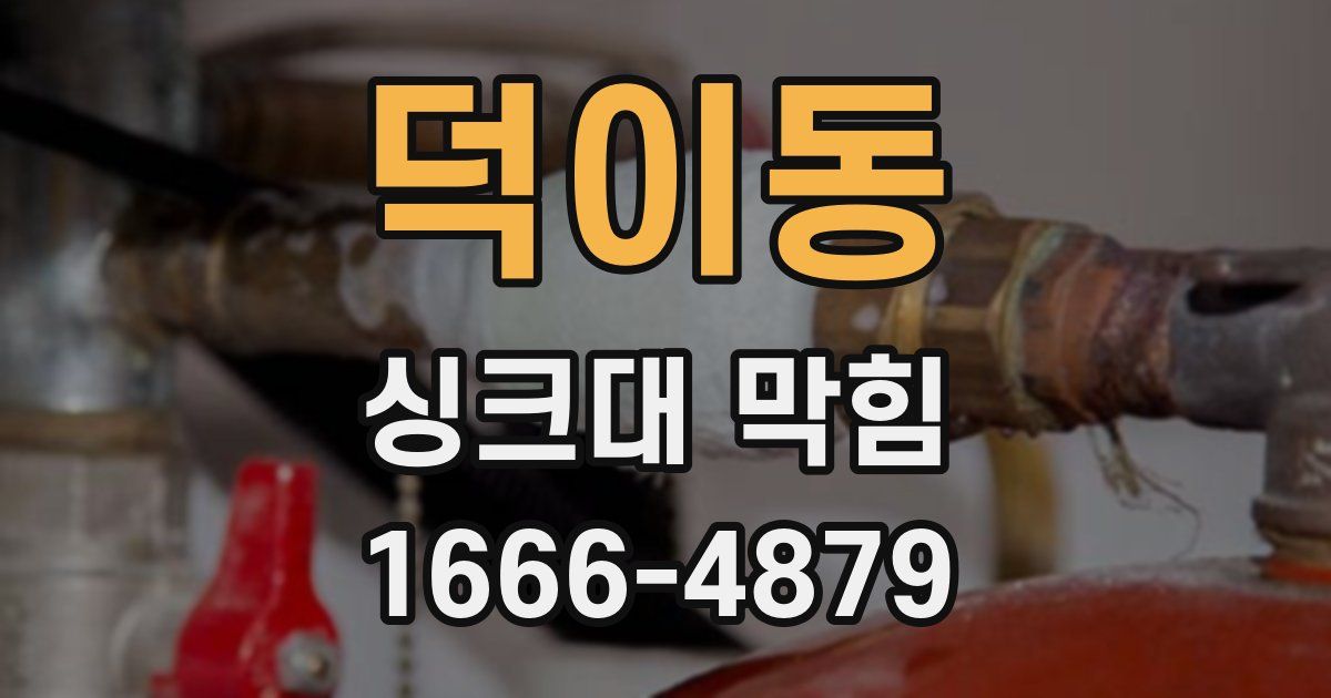 덕이동 싱크대 막힘