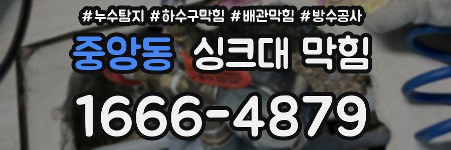 중앙동 싱크대 막힘