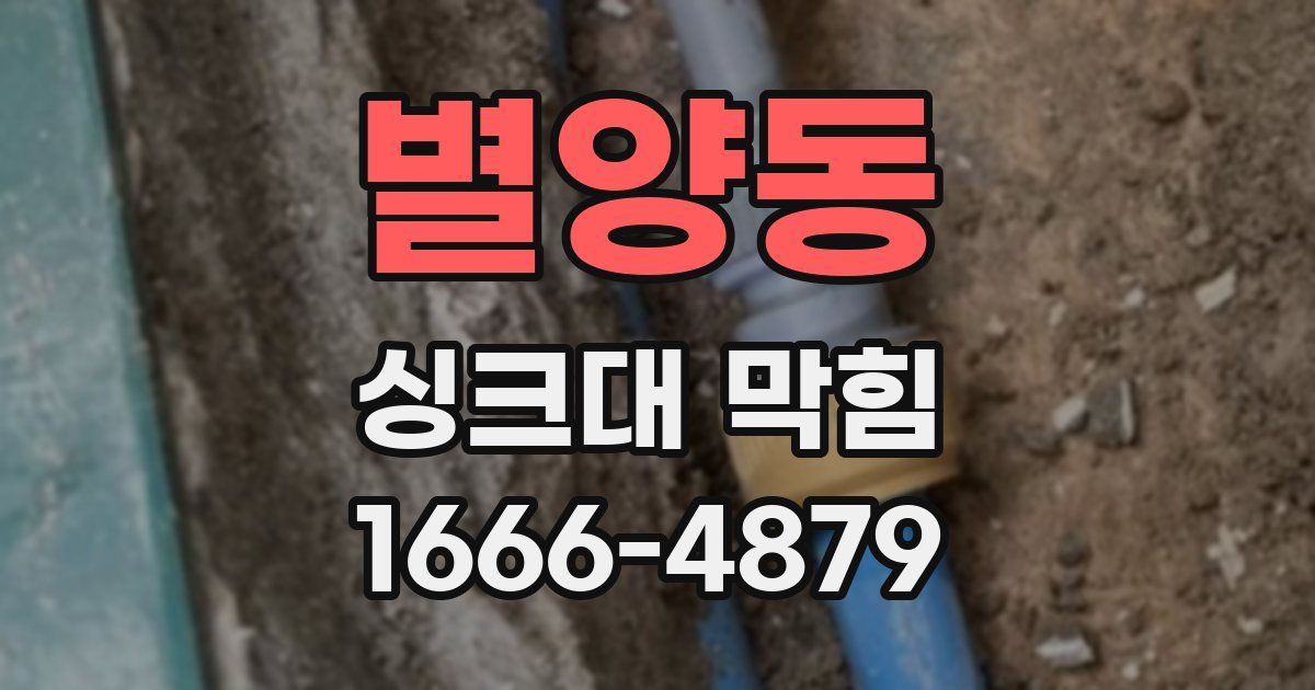 별양동 싱크대 막힘