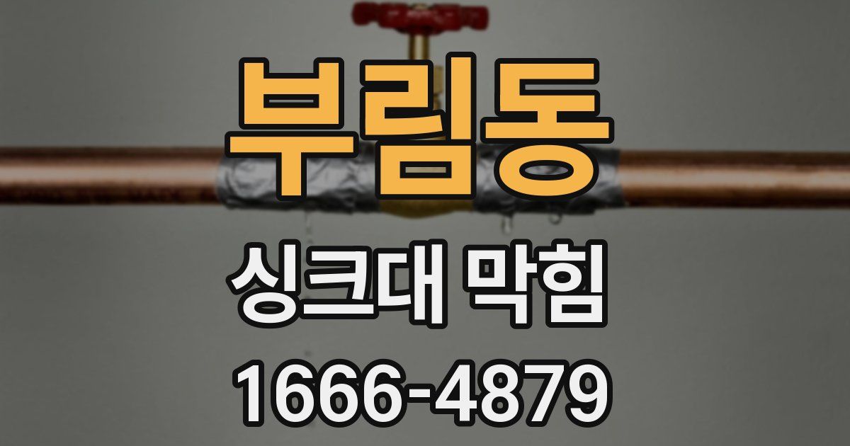 부림동 싱크대 막힘