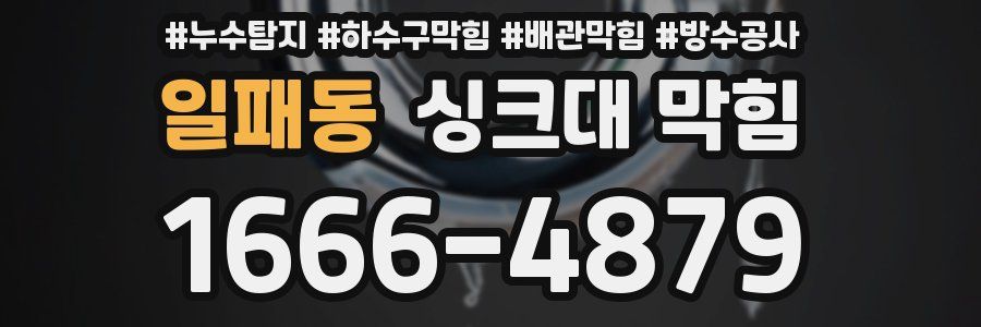 일패동 싱크대 막힘