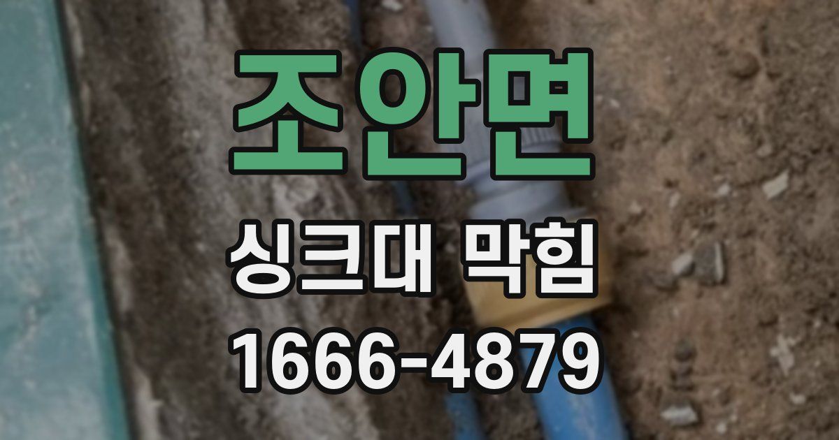 조안면 싱크대 막힘