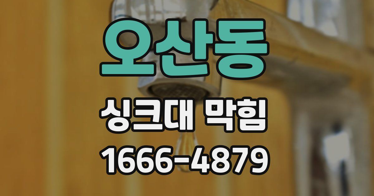 오산동 싱크대 막힘