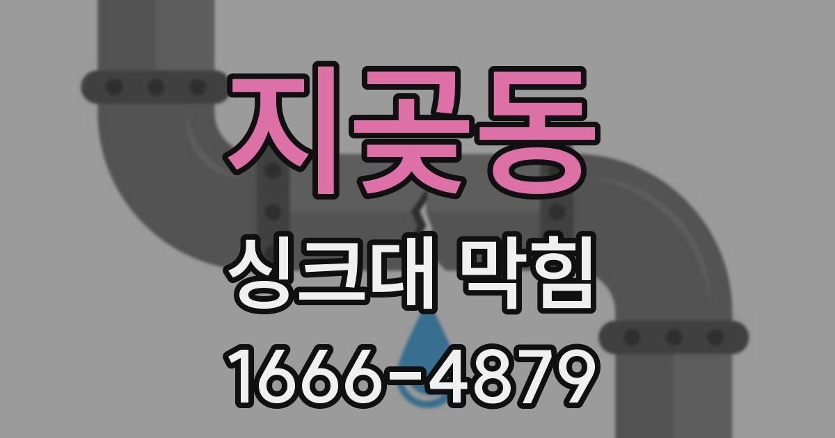 지곶동 싱크대 막힘