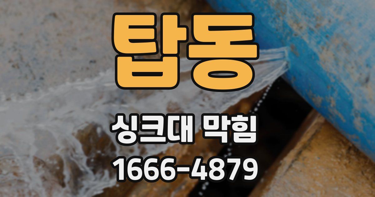 탑동 싱크대 막힘