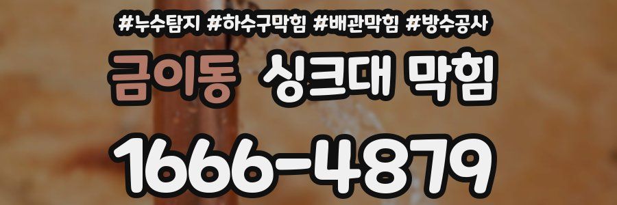 금이동 싱크대 막힘