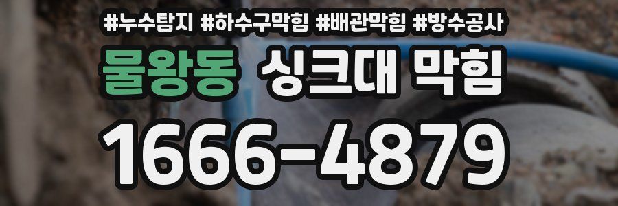 물왕동 싱크대 막힘