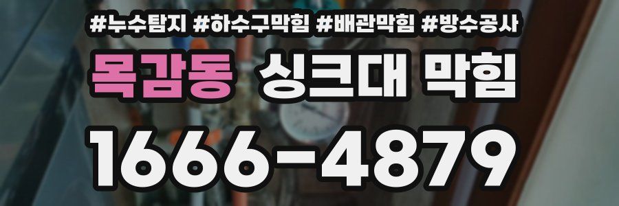 목감동 싱크대 막힘