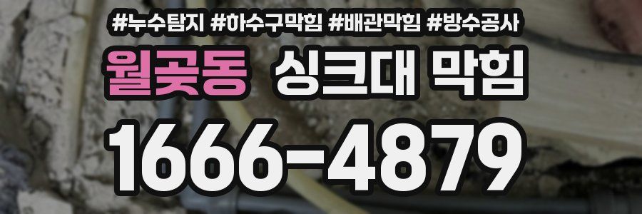 월곶동 싱크대 막힘