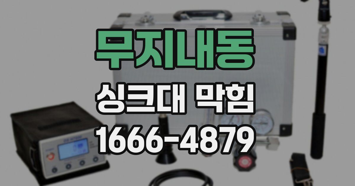 무지내동 싱크대 막힘