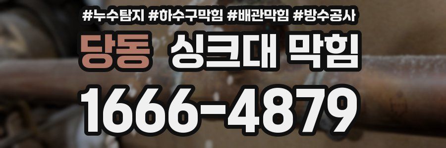 당동 싱크대 막힘