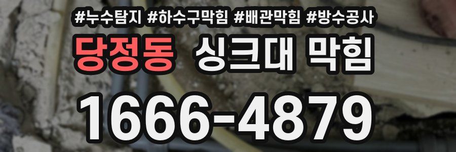 당정동 싱크대 막힘