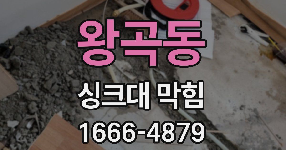 왕곡동 싱크대 막힘